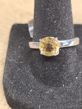 925 Citrine Ring Size 8 90078