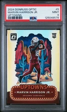 2024 PANINI DONRUSS OPTIC UPTOWNS #5 MARVIN HARRISON JR. PSA 9