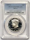 1999 S JOHN F. KENNEDY Silver Proof PCGS Graded PR69DCAM 50c Coin