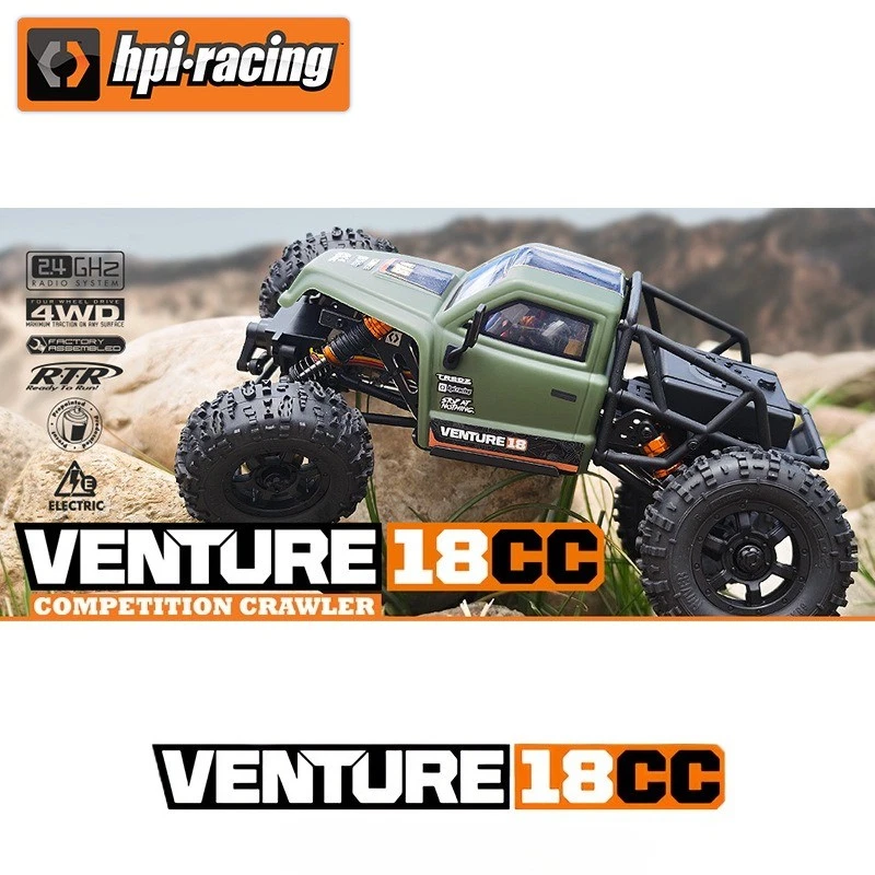 HPI 1/18 RC Remote-controlled electric four-wheel drive climbing vehicle - Image 4 of 4