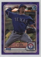2020 Bowman Chrome Sapphire Edition Purple 3/20 Cole Winn #BCP-107 ms9