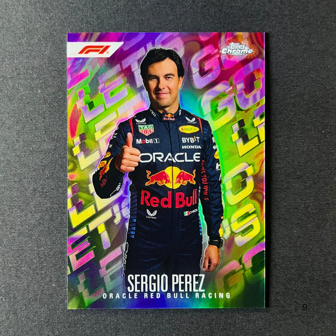 2024 Topps Finest Formula 1 - SERGIO PEREZ Let’s Go - SSP Case Hit - Red Bull