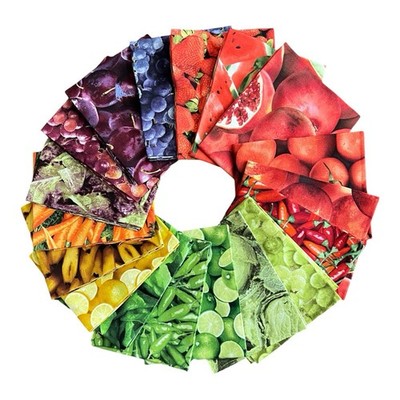 Farmer s Market Fat Quarter Bundle By RJR Fabrics 18-pc Cotton Quilt Fabric
