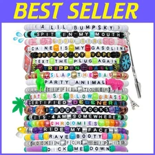 Colorful Kandi Bracelets Collection - 37 Count