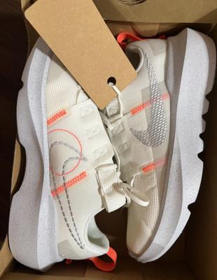 BRAND NEW Nike GS 5.5Y Crater Impact Low Summit White/Grey Fog