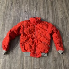 Vintage North Face Jacket Red Youth Down Puffer Quilt Coat Made In USA