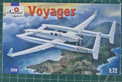 1/72 AMODEL #7229 SUPERB RARE HARD TO FIND OOP RUTAN VOYAGER US RECORD PLANE