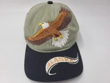Arctic Circle Bald Eagle Adjustable Hat Cap Cotton Casual Men Women Green Black
