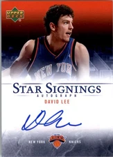 2007-08 Upper Deck Star Signings #DL David Lee AUTO - BSK