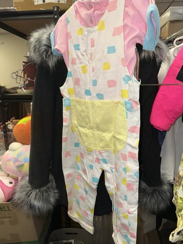 Vintage New With Tag Toddler Friemanit 2 Piece Overall Set 3T Cute For Easter - Picture 5 of 5