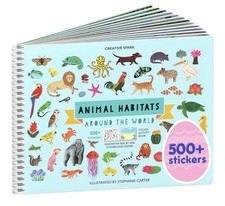 Creative Spark Animal Habitats Around the World Sticker Book 500 Stickers