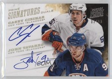 2012 Prime Signatures Duals Holo Silver 3/10 Casey Cizikas John Tavares Auto 0c3