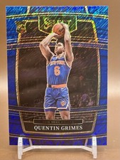 2021-22 Panini Select - Concourse Quentin Grimes #24 Blue Shimmer Prizm (RC)