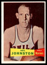 1957-58 Topps Neil Johnston - RC Philadelphia Warriors #3