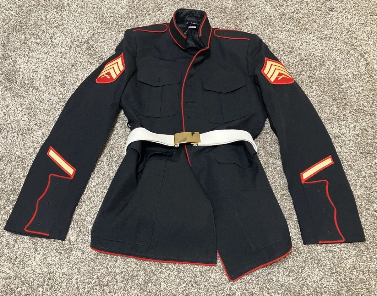 green emerald velvet dress Marine Corps Evening Dress Chevron: Master Sergeant- Gold Embroidered On Red