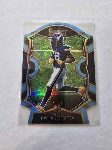 2020 Panini Select - Concourse Justin Jefferson Die Cut #61 (RC)