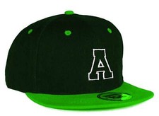 Youth Kids Adult Size Snapback Flat Green Peak Hat Casual Baseball Boy Men Cap 