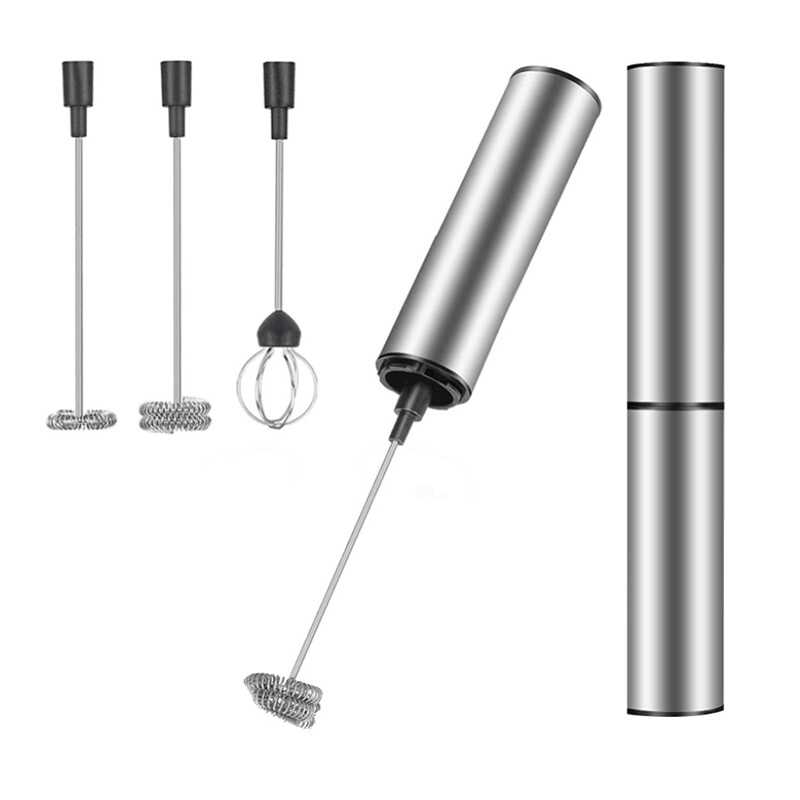 Milk Frother Handheld Coffee Frother Electric Whisk, USB Rechargeable Foam5100-image