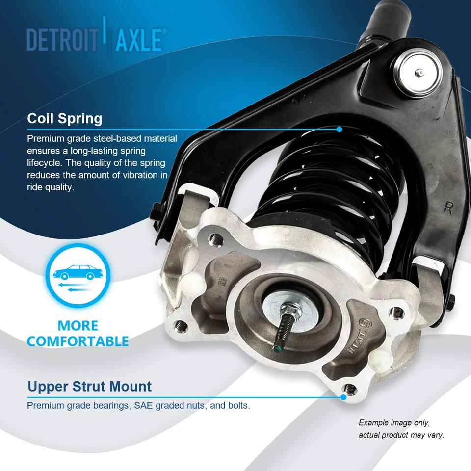 Brazos de control superiores de muelles helicoidales de puntales delanteros para Dodge Stratus Chrysler Sebring Foto 3 de 4