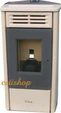 STUFA A PELLET ANSELMO COLA FAST HR NEWS AVORIO 7 kw  ad aria