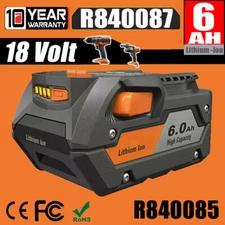 18 Volt Hyper Lithium ion Battery For Ridgid 18V R840087  Rigid 18V R840085 TOOL
