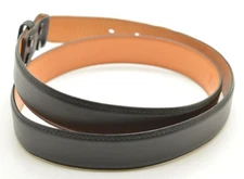 James Avery Size 36 / 90 Black Leather Belt Strap Interchangeable Buckle 5161R