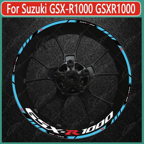 17inch Rim Wheel Decal Sticker Reflective Waterproof For Suzuki GSX-R1000 NEW - Picture 16 of 28