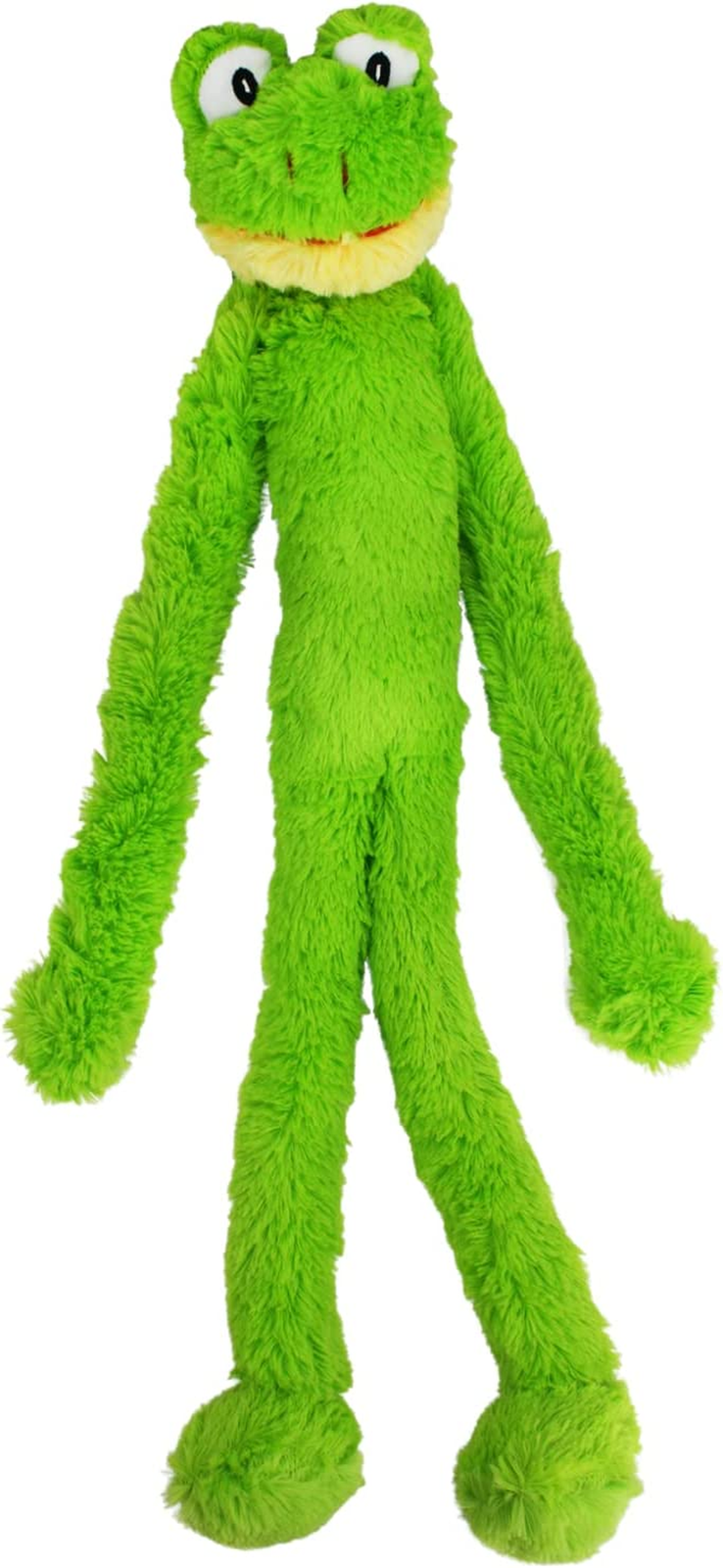 Swingin Slevin XXL Oversized 27-Inch Green Frog Plush Dog Toy, Large Breeds