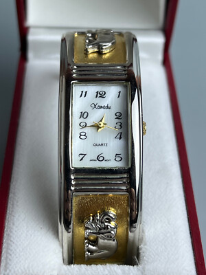 Xanadu Watch Quartz Japan Movt Bracelete Band w/Elephants, Red Box & Working