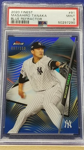 Masahiro Tanaka - 2020 Finest Blue Refractor   PSA 9  #97/150