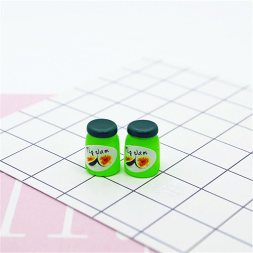 8x Dolls House Miniature 112 Jam Canned Milk Bottle Resin Food