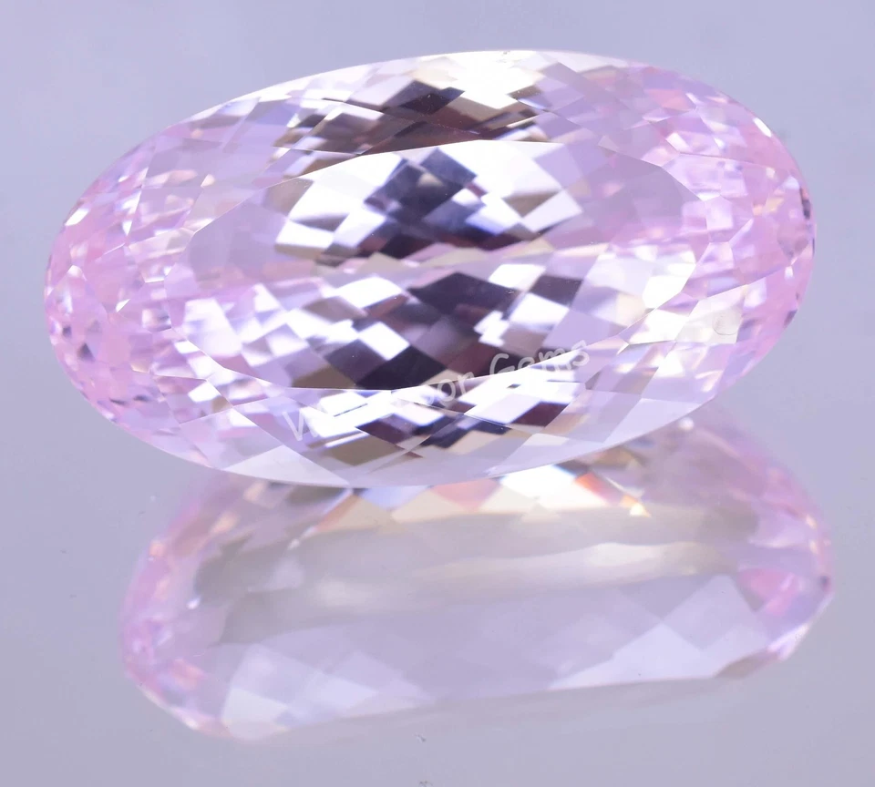 GIGANTIC 194,60 quilates morganita rosa natural ovalada certificada piedra preciosa impecable Foto 3 de 4