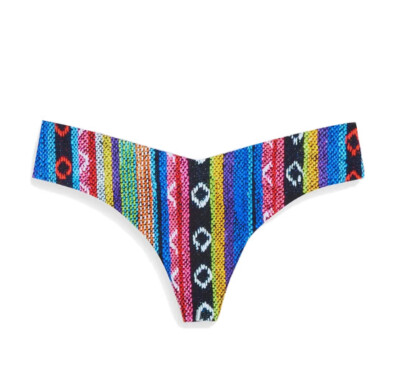 Commando Women Colourful Pattern Printed Thong G-String Size M L Hippie ...