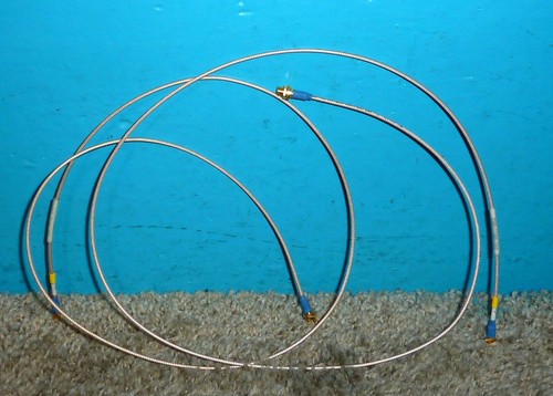2 Harbour Industries RG-178 Cable Assembly SMP Right Angle & SMA(f) 30in