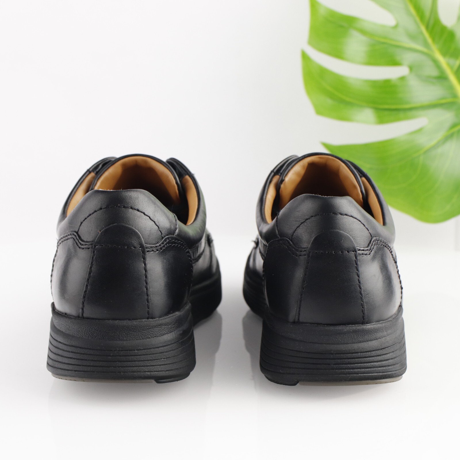 SAOLA Scarpa stringata casual Clarks uomo Un Abode Ease Oxford taglia 13 M pelle nera