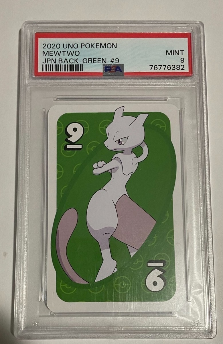 Mewtwo PSA 9 Uno Pokemon Green back Japanese 2020 Mint Graded Card