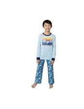 Eddie Bauer Kids 3-piece sleep set Plush Robe  Pajama top and Bottom Boys S 7/8