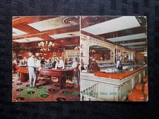 Las Vegas Strip-SILVER SLIPPER- gambling hall Saloon-VINTAGE Postcard 60
