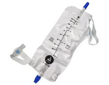 6 Pack Dynarex 1000ml Urinary Leg Bag Anti-Reflux Valve Sterile Fluid Pathway