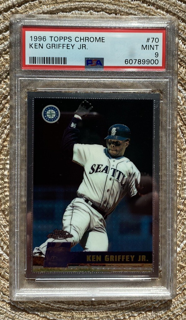 Ken Griffey Jr. 1996 Topps Chrome #70 PSA 9 Mint Mariners HOF