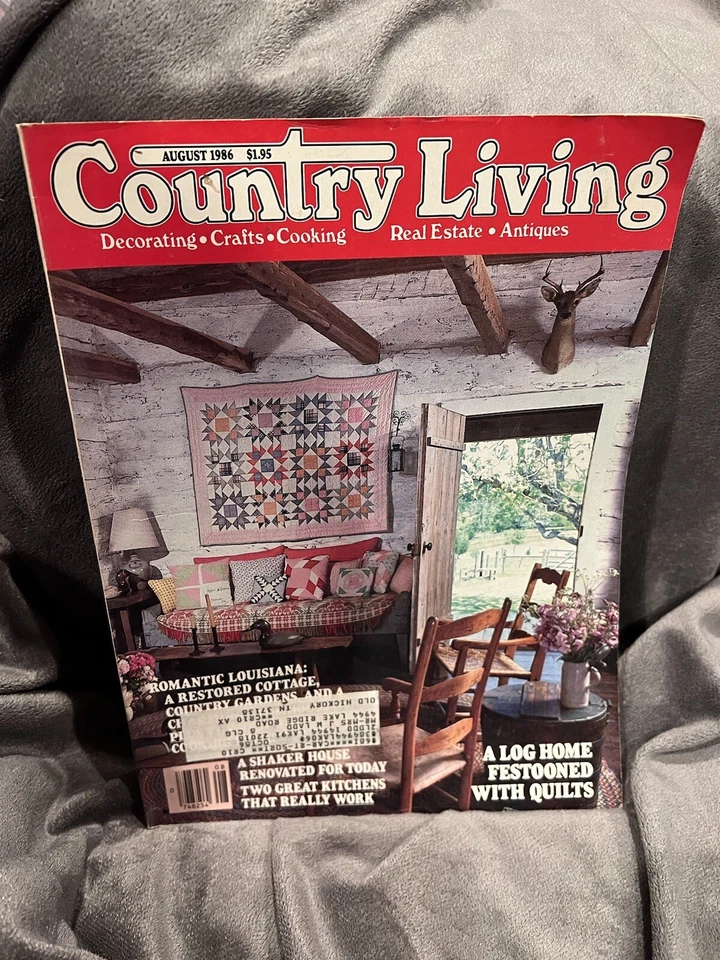 COUNTRY LIVING 1986 Magazine Lot 3 Antiques Farmhouse Collectibles Vintage Ads - Изображение 4 из 4
