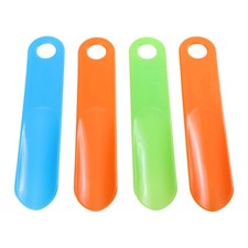 4PCS Practical Shoe Horn Shoes Lifter Plastic Shoehorns Comfortable Shoes Horns