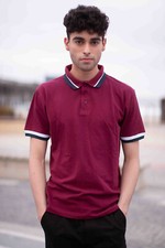 Men's Short Sleeve Cotton Button Polo Pique Shirt