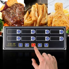 Commercial 8 Channels Restaurant Timer Kitchen Loud Alarm Cooking Calculagraph