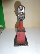 Vintage O Scale Marx Red Black Metal Trackside Accessory Signal Light 6.5" T 2