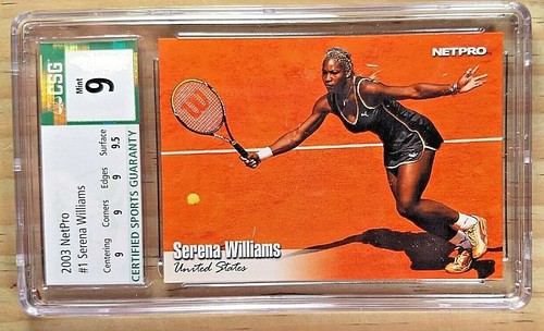 2003 NETPRO SERENA WILLIAMS ROOKIE CARD 1 CSG 9 MINT TENNIS HALL OF 
