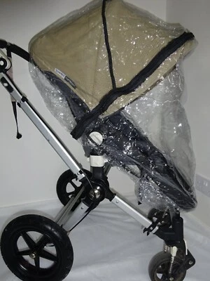 New RAINCOVER PVC Zipped to fit Bugaboo Donkey Carrycot & Pushchair Seat Unit