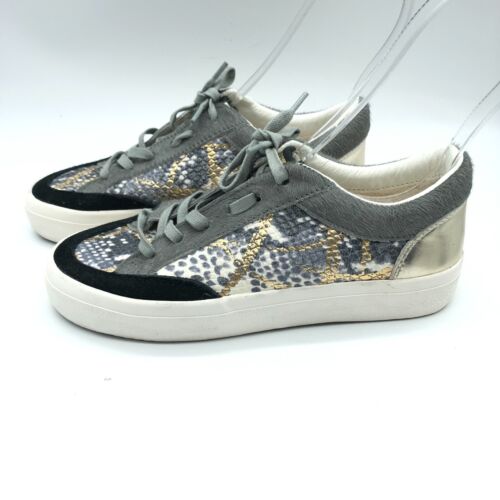 Tenis vintage para mujer Havana con cordones gris oro 6,5 - Imagen 3 de 8