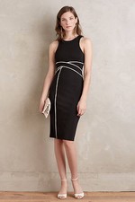 NEW Anthropologie Cavatina Sheath Dress by Maeve, Black, Size 6