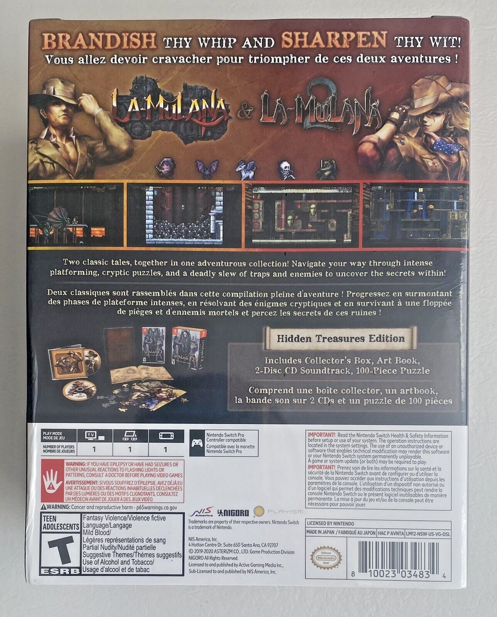 La Mulana 1 & 2 Hidden Treasures Edition (Nintendo Switch, New
